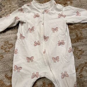 H&M 6 month Pink Bow pajamas